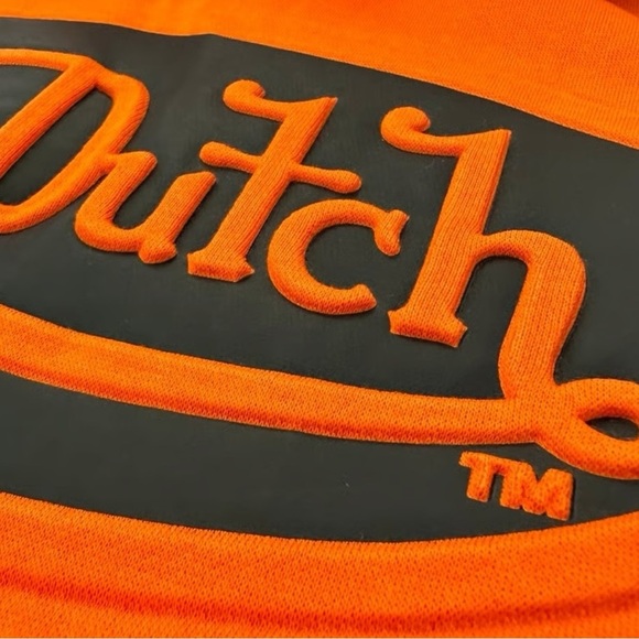 Von Dutch Original Unisex Orange/Black Raised Logo Hoodie/Pullover | NEW/NWT!!🔥 - Picture 10 of 10